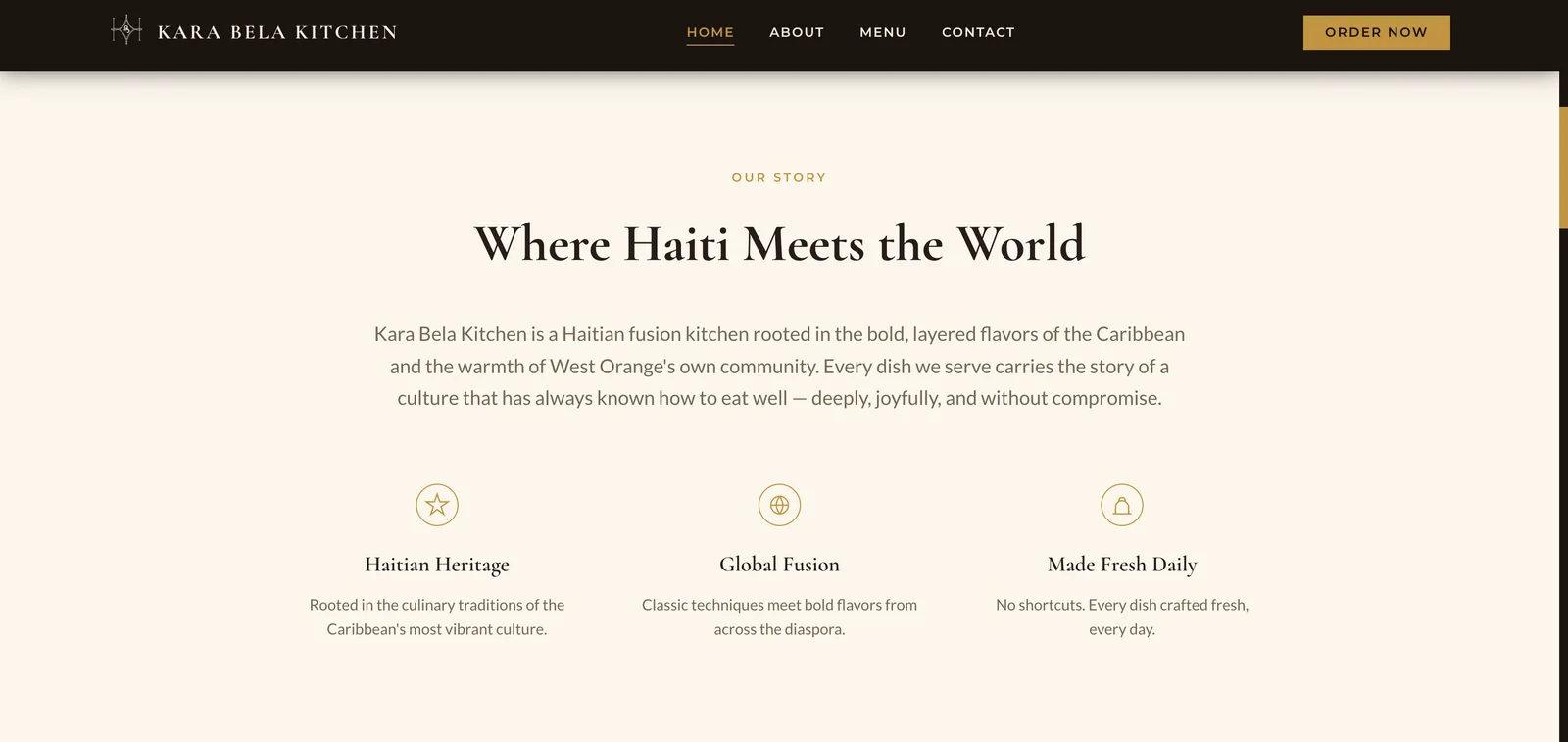 Kara Bela Kitchen brand story — Where Haiti Meets the World.